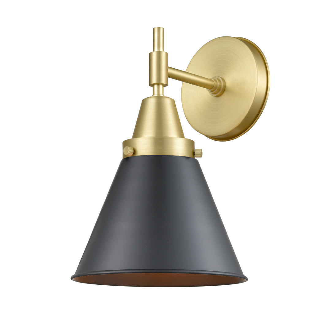 Innovations Caden 447-1W-SG-M13-BK-LED Wall Sconce Light - Satin Gold