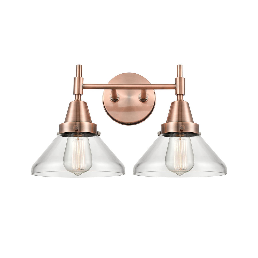 Innovations Caden 447-2W-AC-G4472 Bath Vanity Light 17 in. wide - Antique Copper