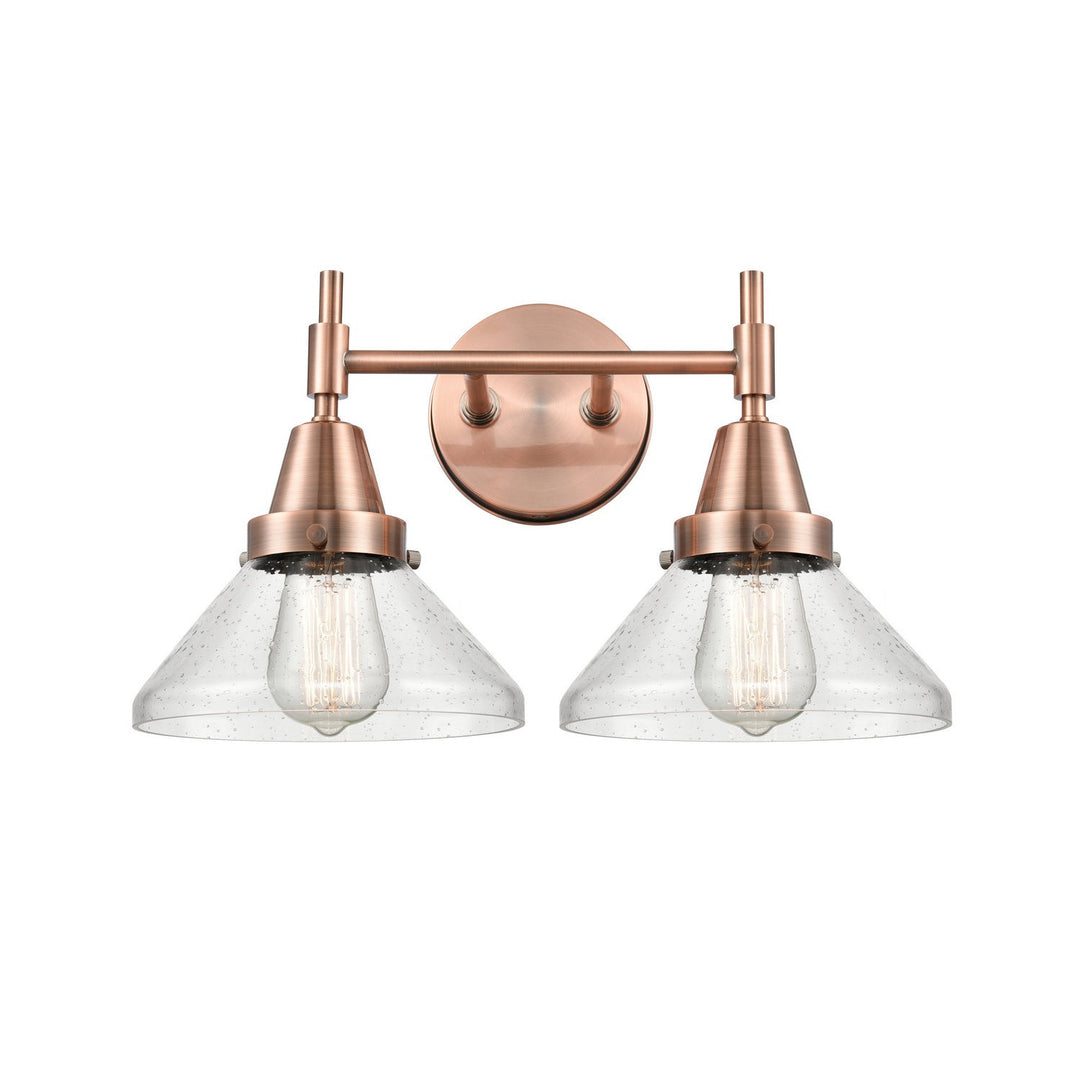 Innovations Caden 447-2W-AC-G4474 Bath Vanity Light 17 in. wide - Antique Copper