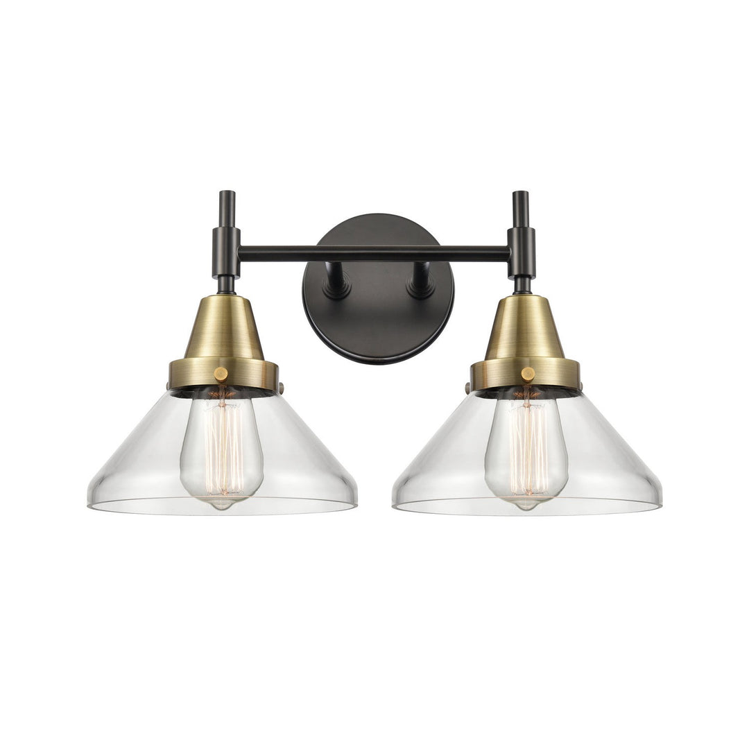 Innovations Caden 447-2W-BAB-G4472 Bath Vanity Light 17 in. wide - Black Antique Brass