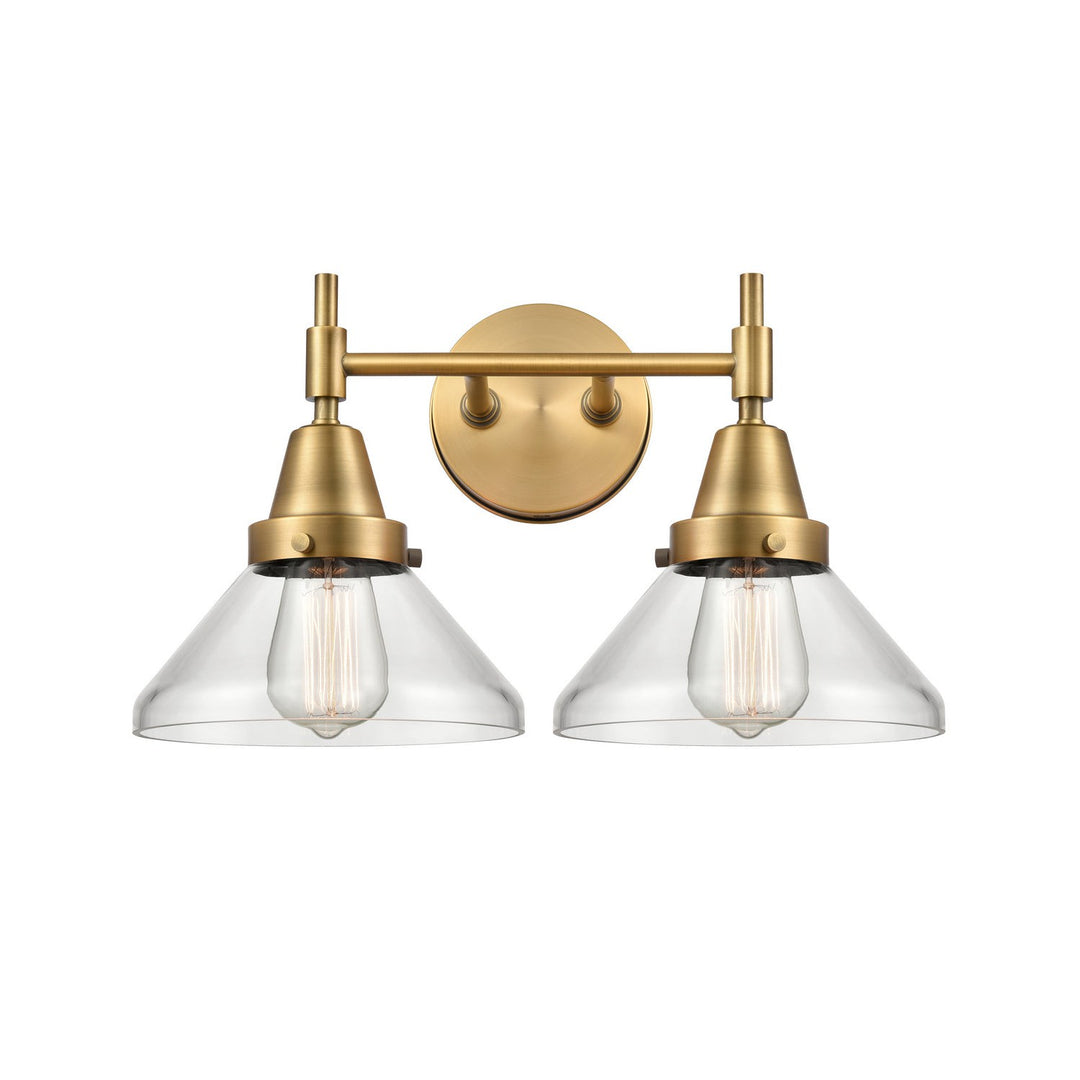 Innovations Caden 447-2W-BB-G4472 Bath Vanity Light 17 in. wide - Brushed Brass