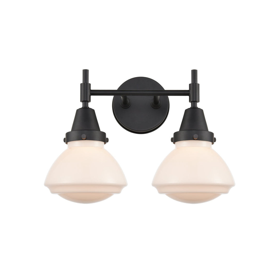 Innovations Caden 447-2W-BK-G321 Bath Vanity Light 16 in. wide - Matte Black