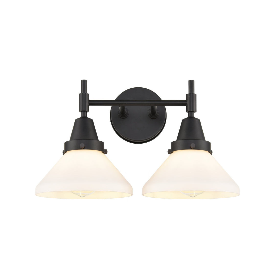 Innovations Caden 447-2W-BK-G4471 Bath Vanity Light 17 in. wide - Matte Black