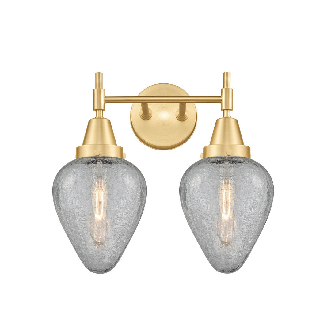 Innovations Caden 447-2W-SG-G165 Bath Vanity Light 16 in. wide - Satin Gold