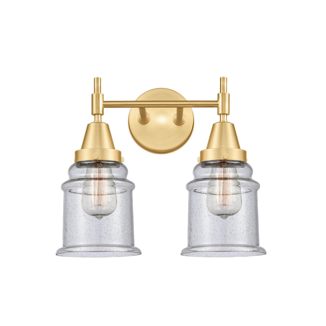 Innovations Caden 447-2W-SG-G184 Bath Vanity Light 15 in. wide - Satin Gold