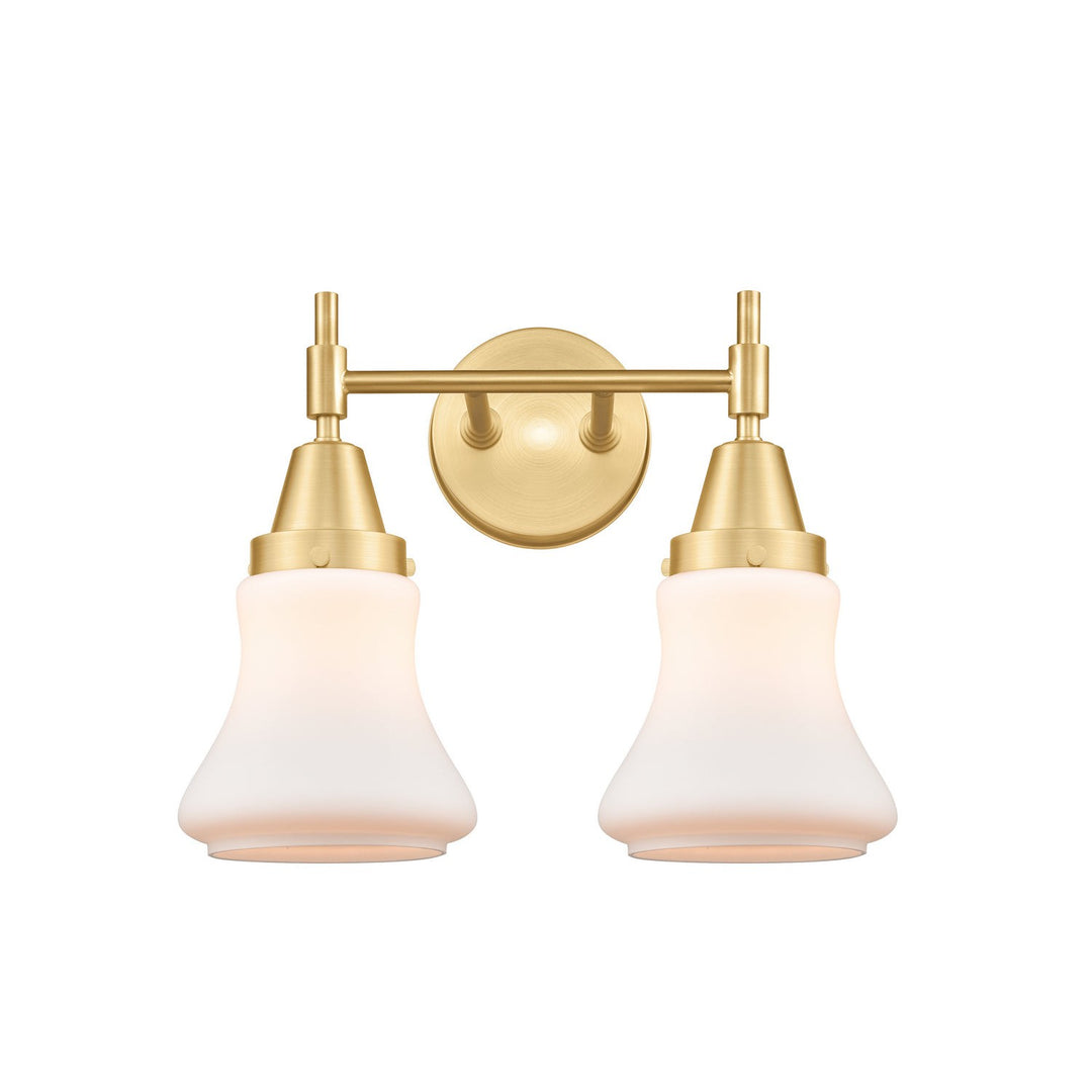 Innovations Caden 447-2W-SG-G191 Bath Vanity Light 15 in. wide - Satin Gold