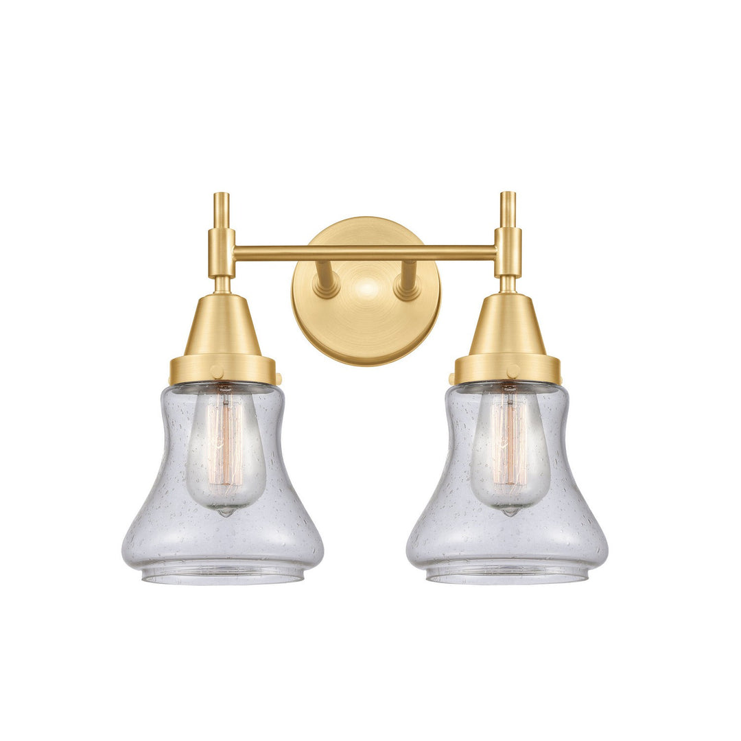 Innovations Caden 447-2W-SG-G194 Bath Vanity Light 15 in. wide - Satin Gold