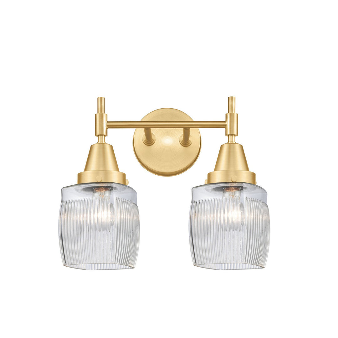 Innovations Caden 447-2W-SG-G302 Bath Vanity Light 15 in. wide - Satin Gold