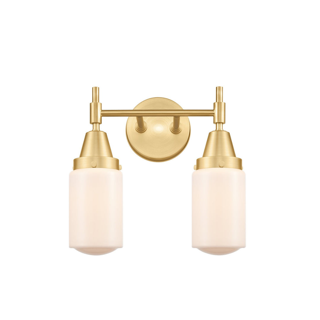 Innovations Caden 447-2W-SG-G311 Bath Vanity Light 14 in. wide - Satin Gold