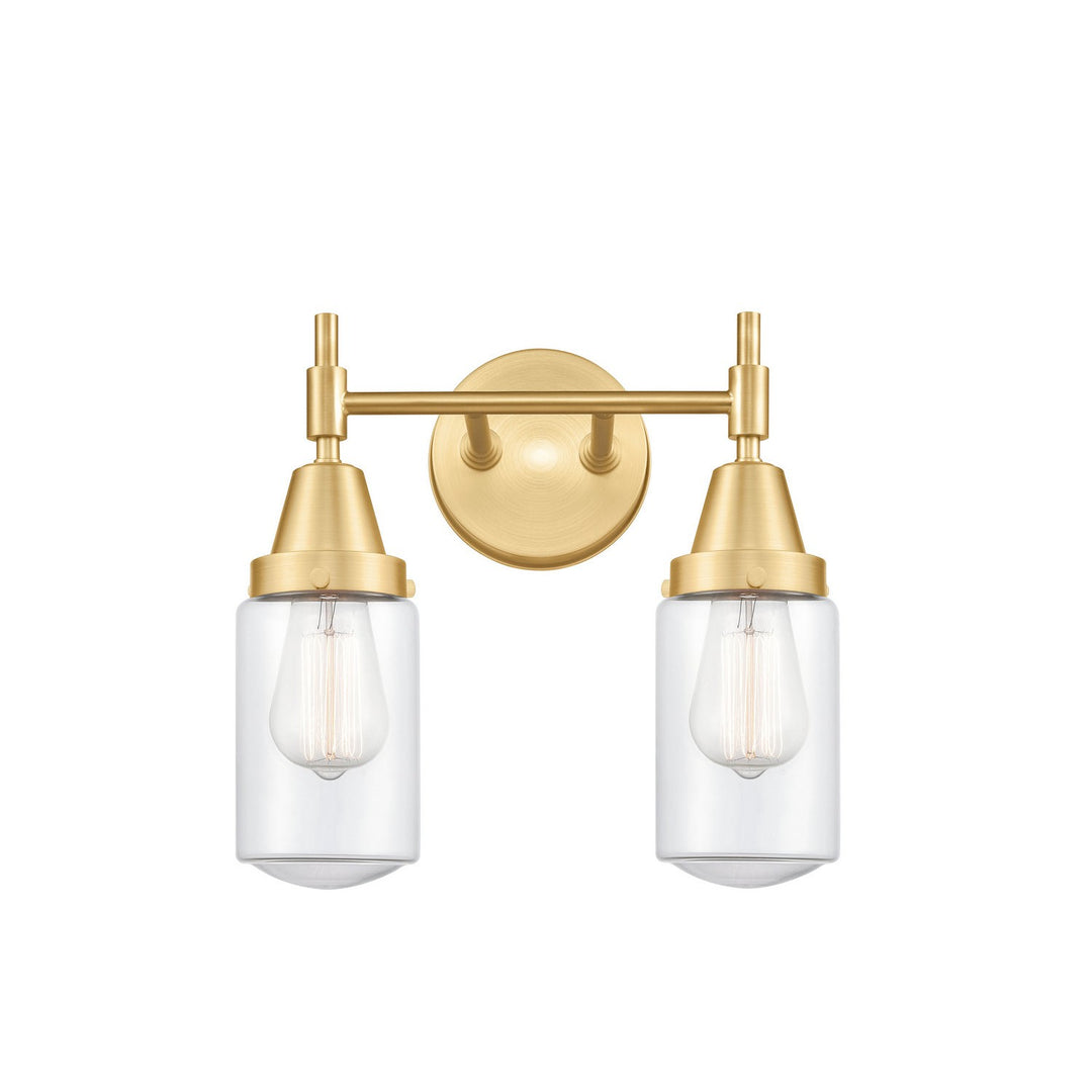 Innovations Caden 447-2W-SG-G312 Bath Vanity Light 14 in. wide - Satin Gold