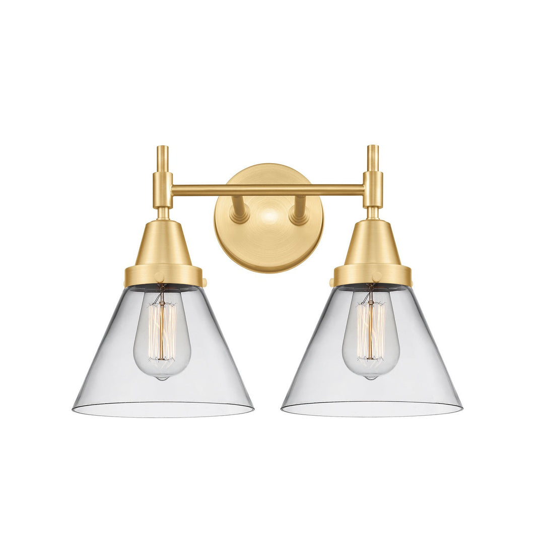 Innovations Caden 447-2W-SG-G42 Bath Vanity Light 17 in. wide - Satin Gold