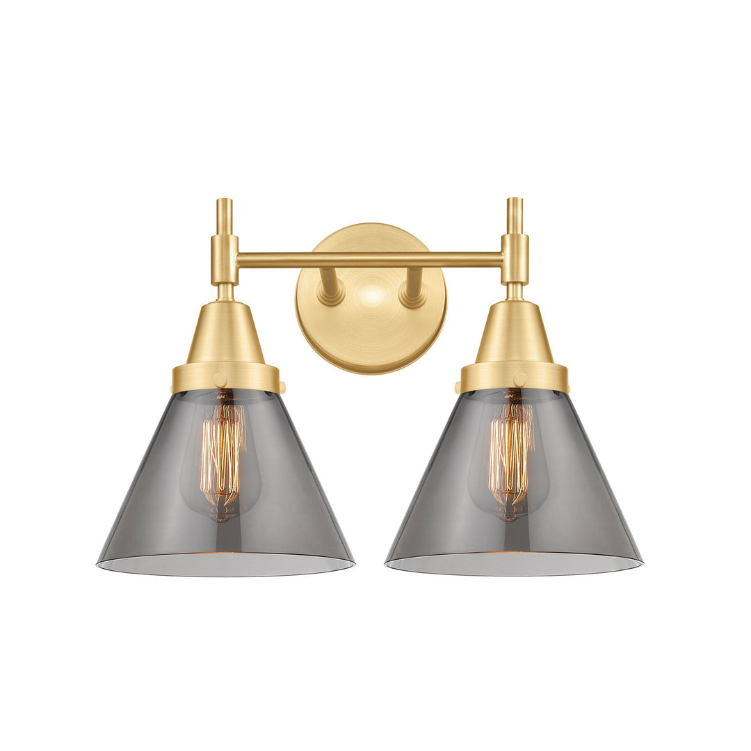 Innovations Caden 447-2W-SG-G43 Bath Vanity Light 17 in. wide - Satin Gold