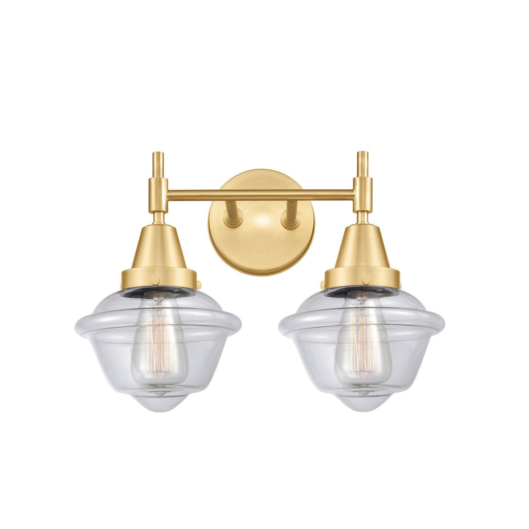 Innovations Caden 447-2W-SG-G532 Bath Vanity Light 17 in. wide - Satin Gold