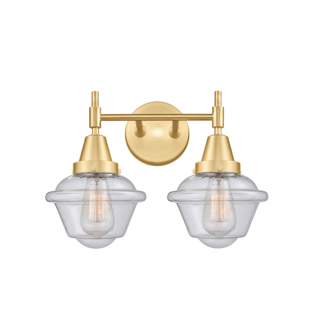 Innovations Caden 447-2W-SG-G534 Bath Vanity Light 17 in. wide - Satin Gold