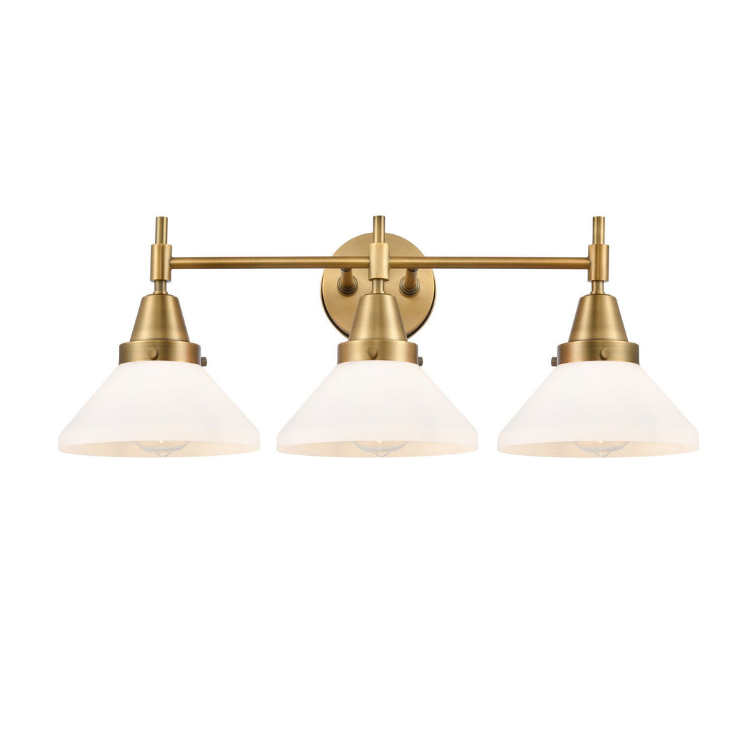 Innovations Caden 447-3W-BB-G4471 Bath Vanity Light 26 in. wide - Brushed Brass