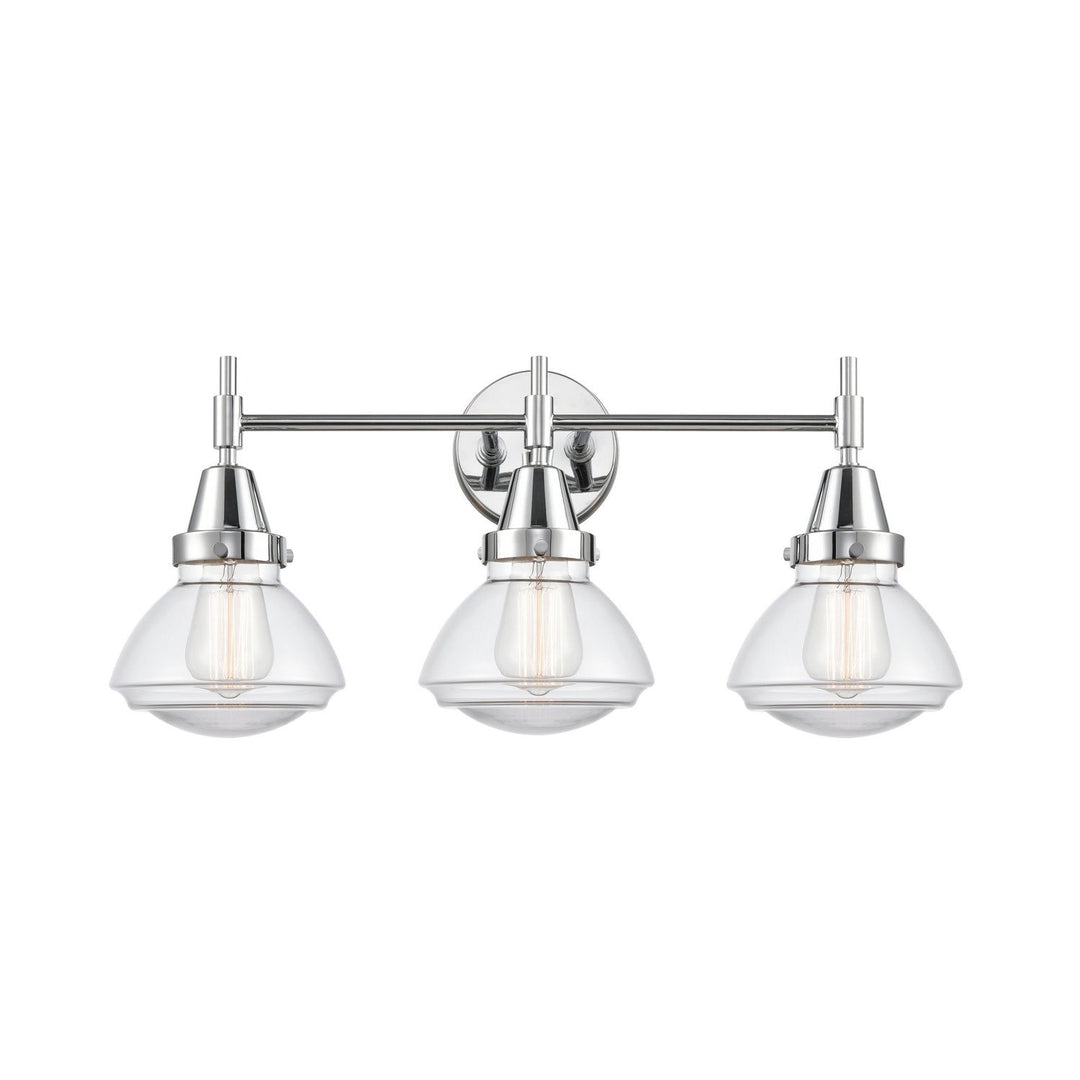 Innovations Caden 447-3W-PC-G322 Bath Vanity Light 25 in. wide - Polished Chrome