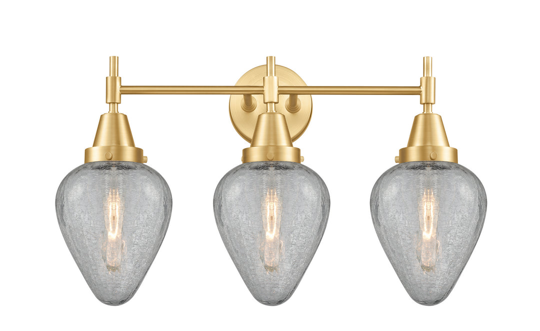 Innovations Caden 447-3W-SG-G165 Bath Vanity Light 25 in. wide - Satin Gold