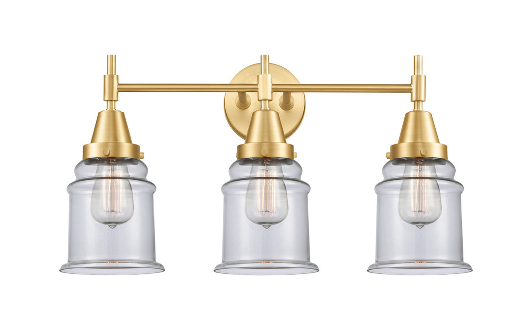 Innovations Caden 447-3W-SG-G182 Bath Vanity Light 24 in. wide - Satin Gold