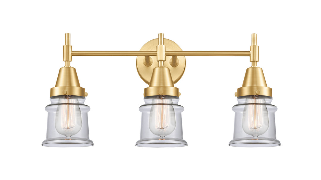 Innovations Caden 447-3W-SG-G182S Bath Vanity Light 24 in. wide - Satin Gold