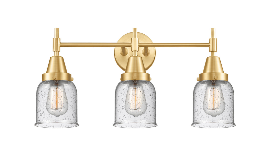 Innovations Caden 447-3W-SG-G54 Bath Vanity Light 23 in. wide - Satin Gold