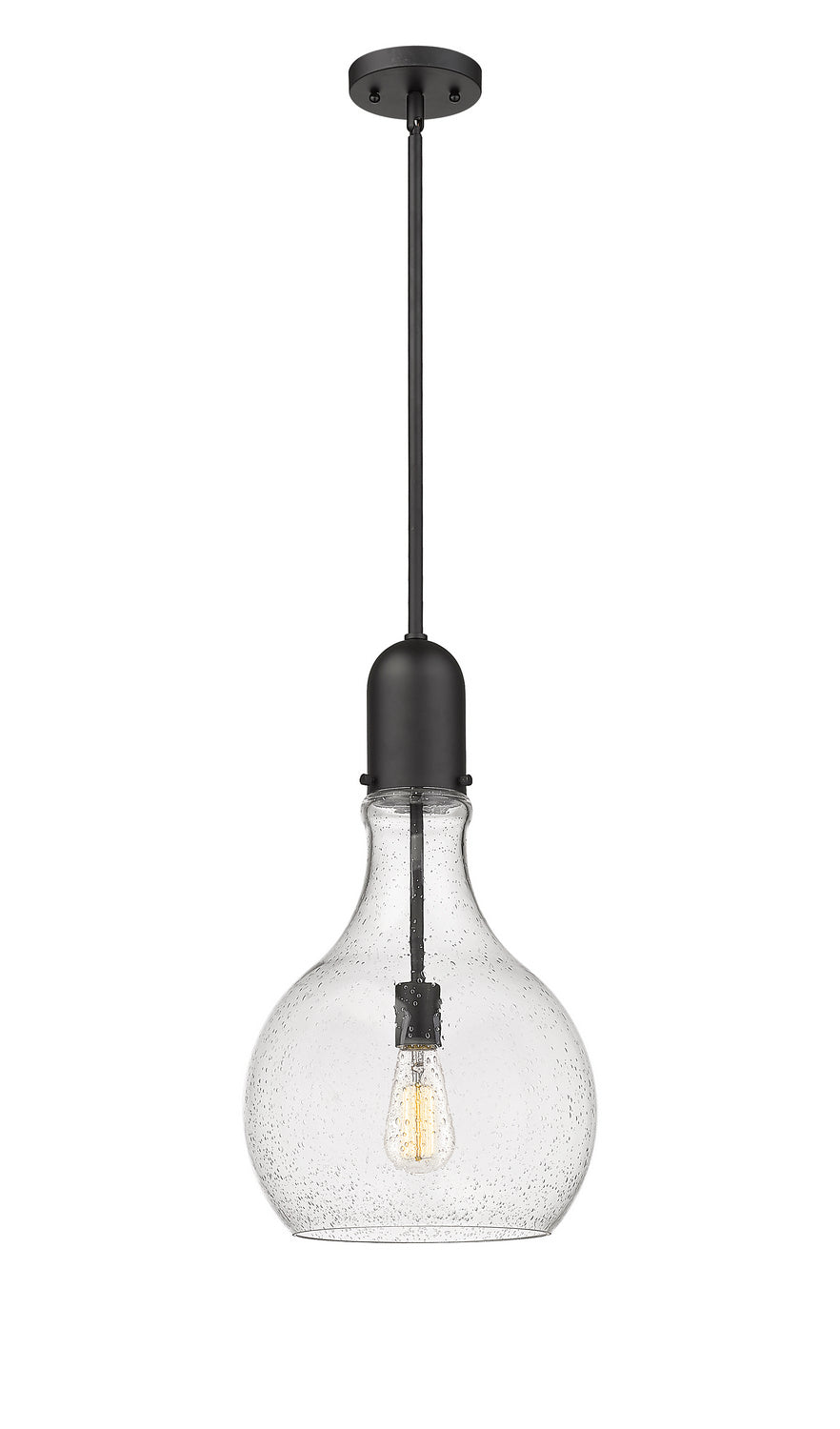 Innovations Auralume 492-1S-BK-G584-12-LED Pendant Light - Matte Black