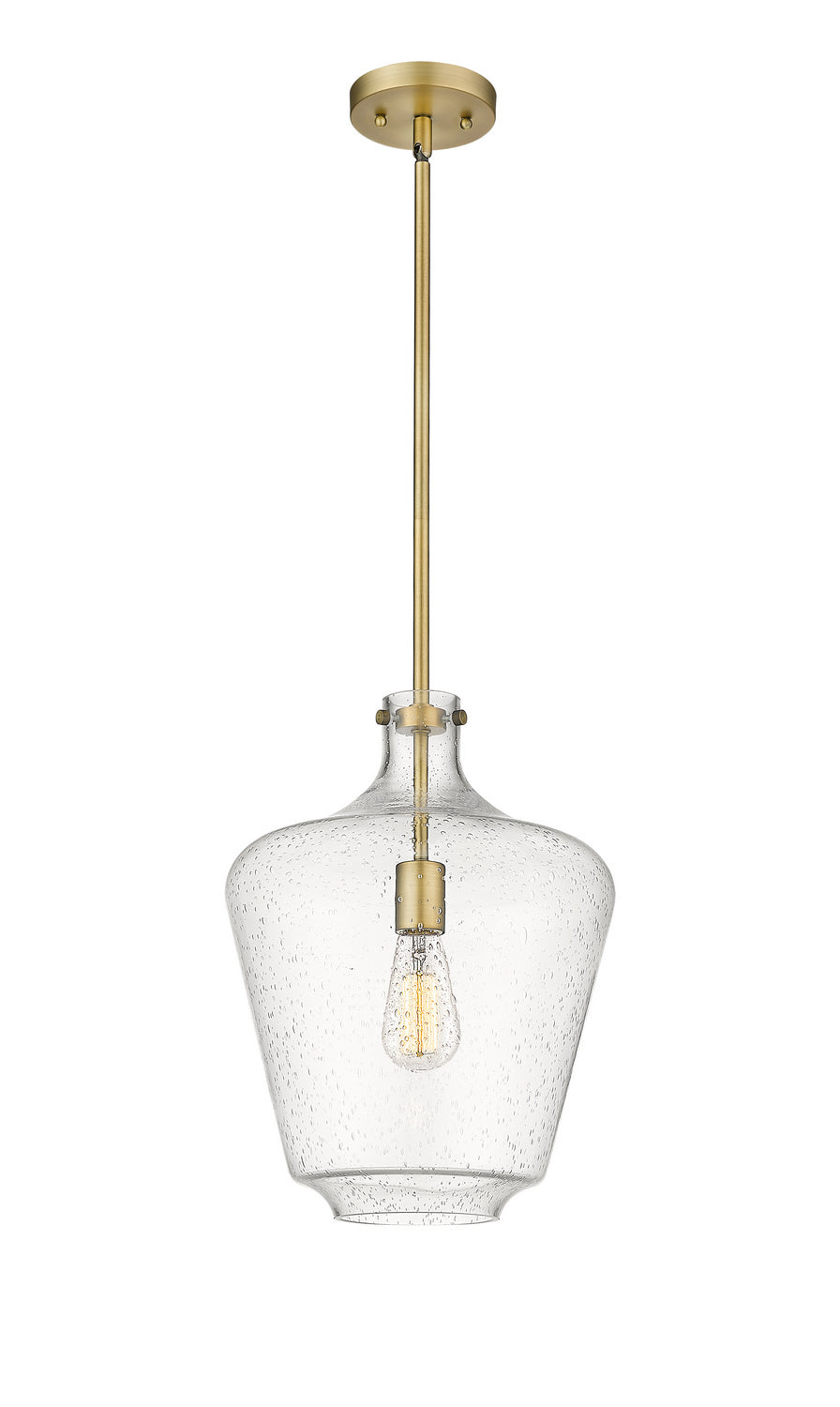 Innovations Norwalk 493-1S-BB-G504-12-LED Pendant Light - Brushed Brass