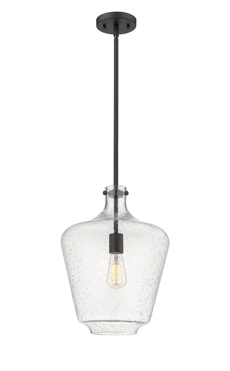 Innovations Norwalk 493-1S-BK-G504-12 Pendant Light - Matte Black