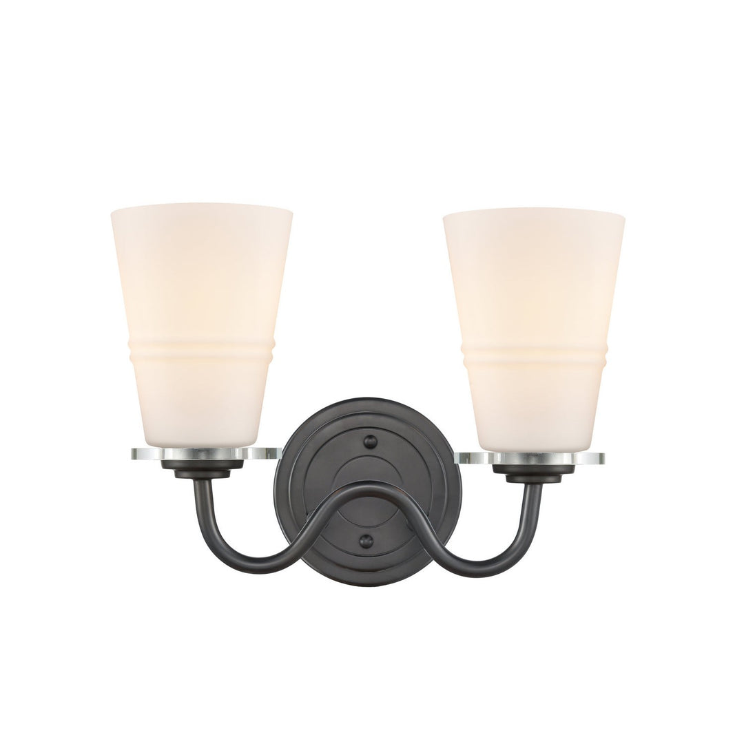 Innovations 421-2W-BK-G4211 Bath Vanity Light 14 in. wide - Matte Black