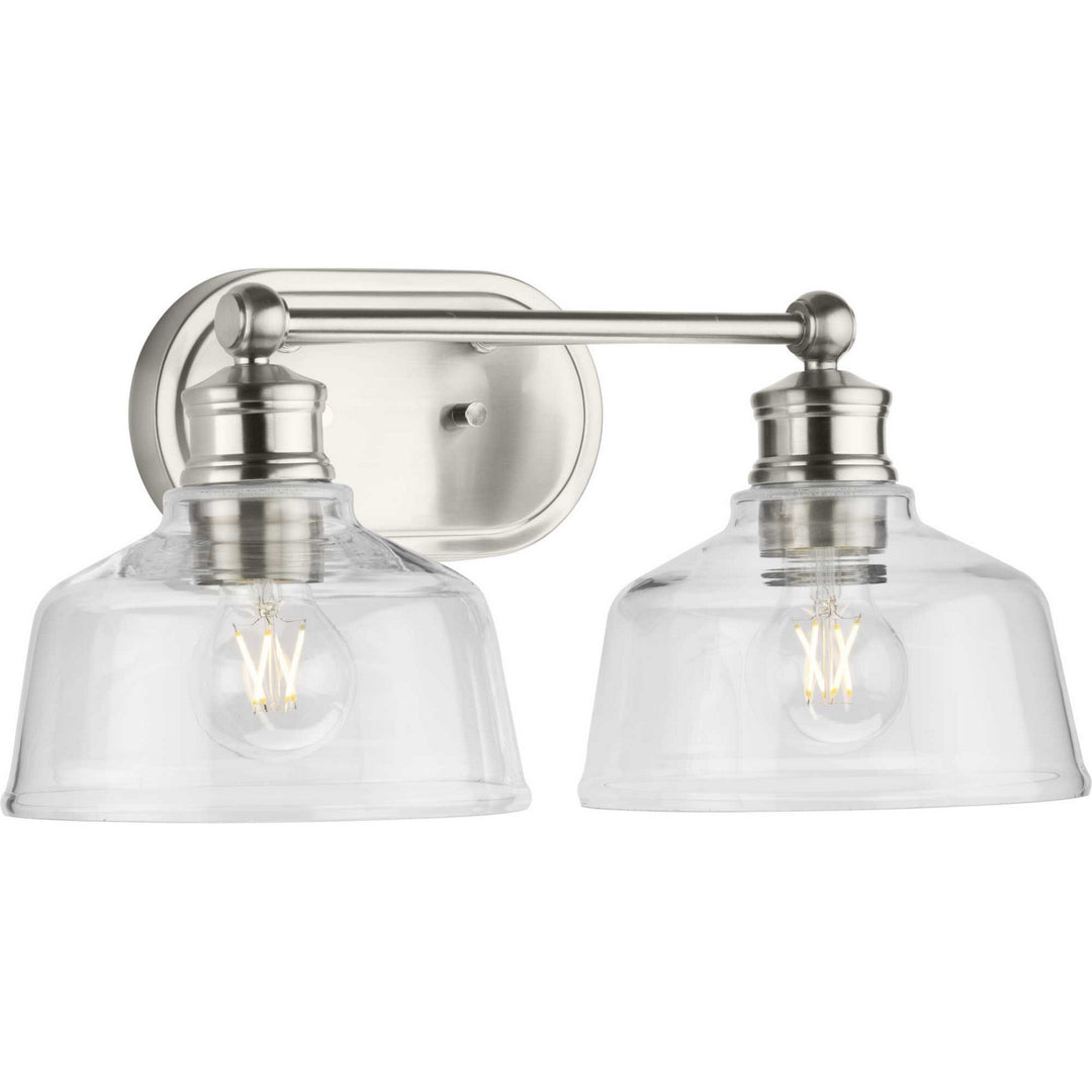 Progress Singleton P300396-009 Bath Vanity Light 18 in. wide - Brushed Nickel