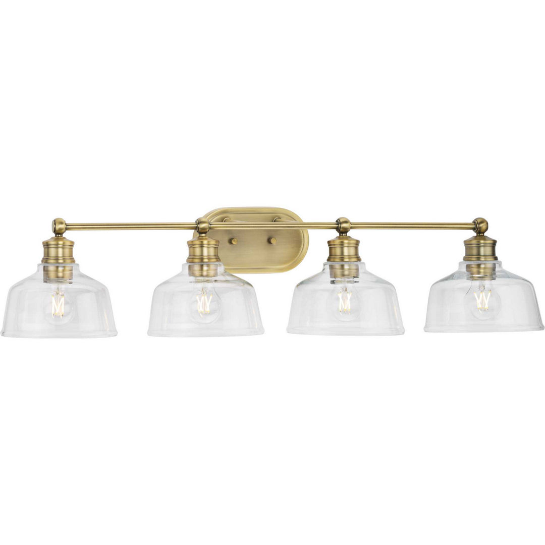 Progress Singleton P300398-163 Bath Vanity Light 36 in. wide - Vintage Brass