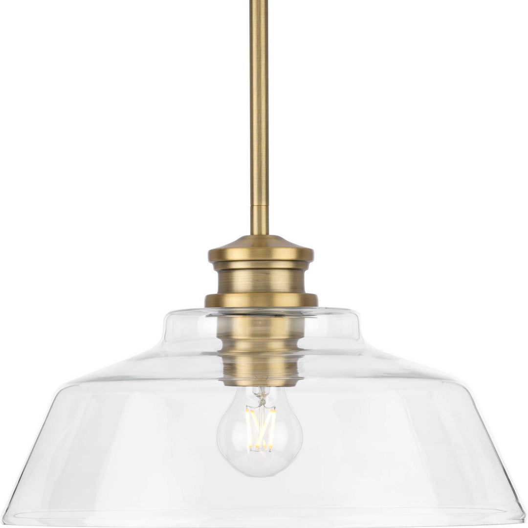 Progress Singleton P500381-163 Pendant Light - Vintage Brass