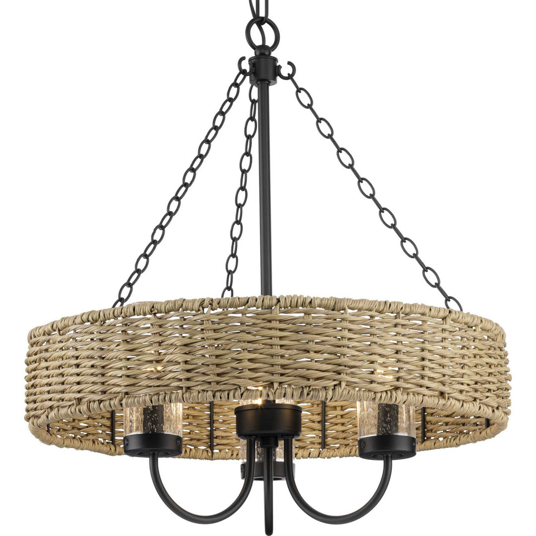 Progress Lighting P550127-31M Pembroke Three Light Outdoor Chandelier Outdoor Black