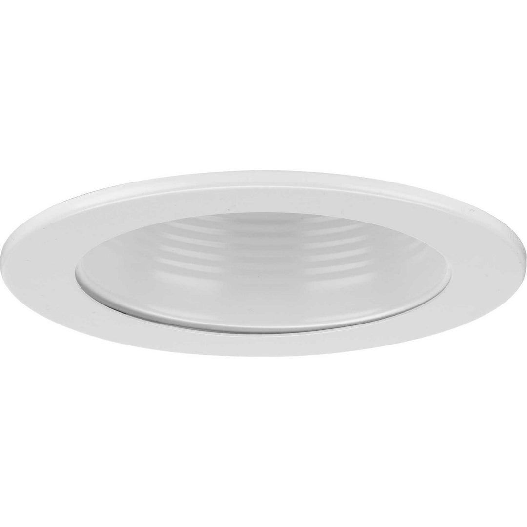 Progress Lighting P804000-028 4In Recessed One Light Step Baffle Trim Recessed Light White