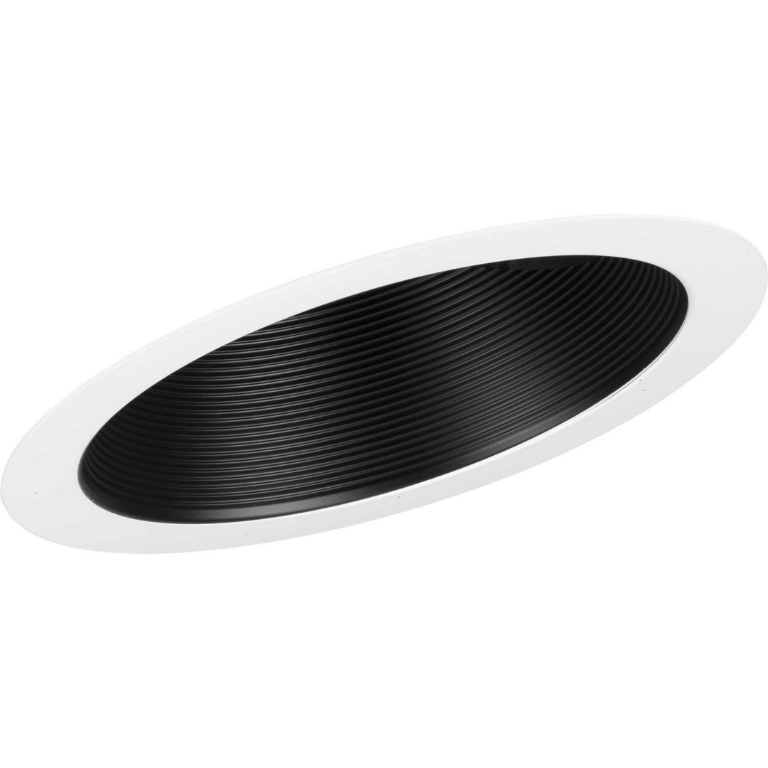 Progress Lighting P806008-031 6In Recessed Slope One Light Baffle Trim Recessed Light Black