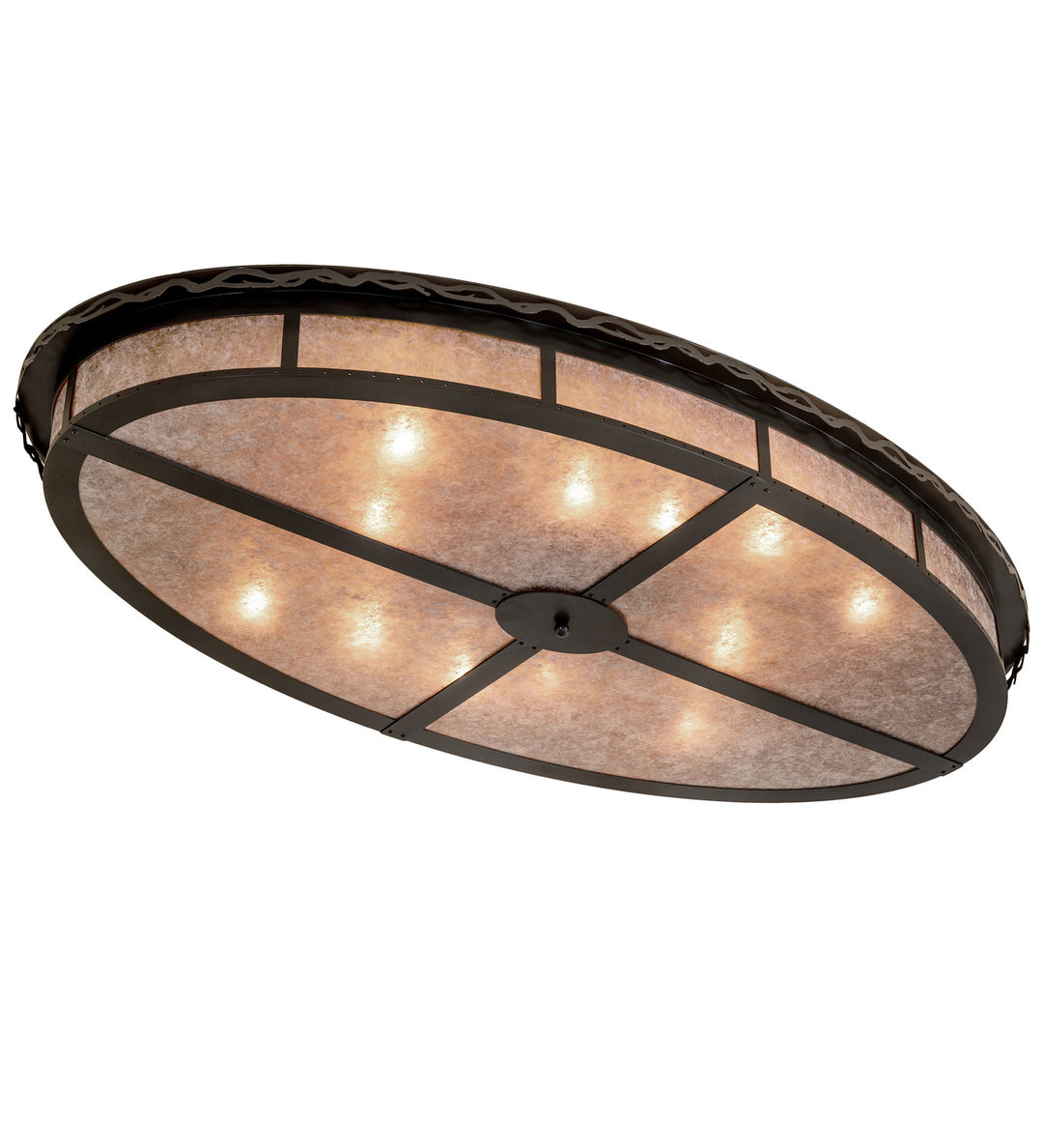 Meyda Tiffany Craftsman Prime 247965 Ceiling Light - Timeless Bronze