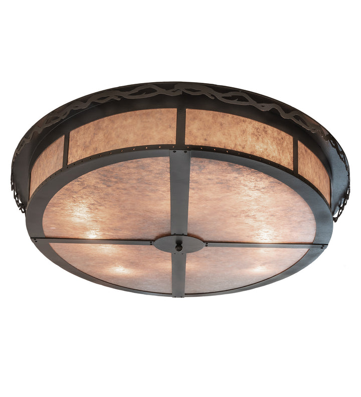 Meyda Tiffany Craftsman Prime 247965 Ceiling Light - Timeless Bronze