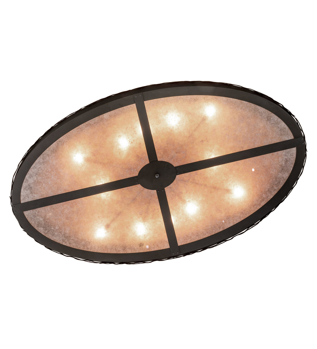 Meyda Tiffany Craftsman Prime 247965 Ceiling Light - Timeless Bronze