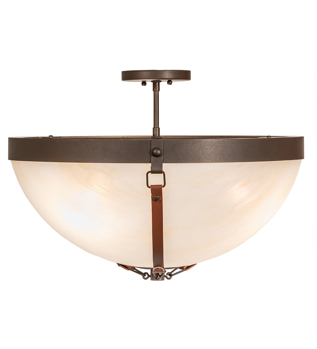 Meyda Tiffany Saddle Strap 248547 Ceiling Light - Bronze