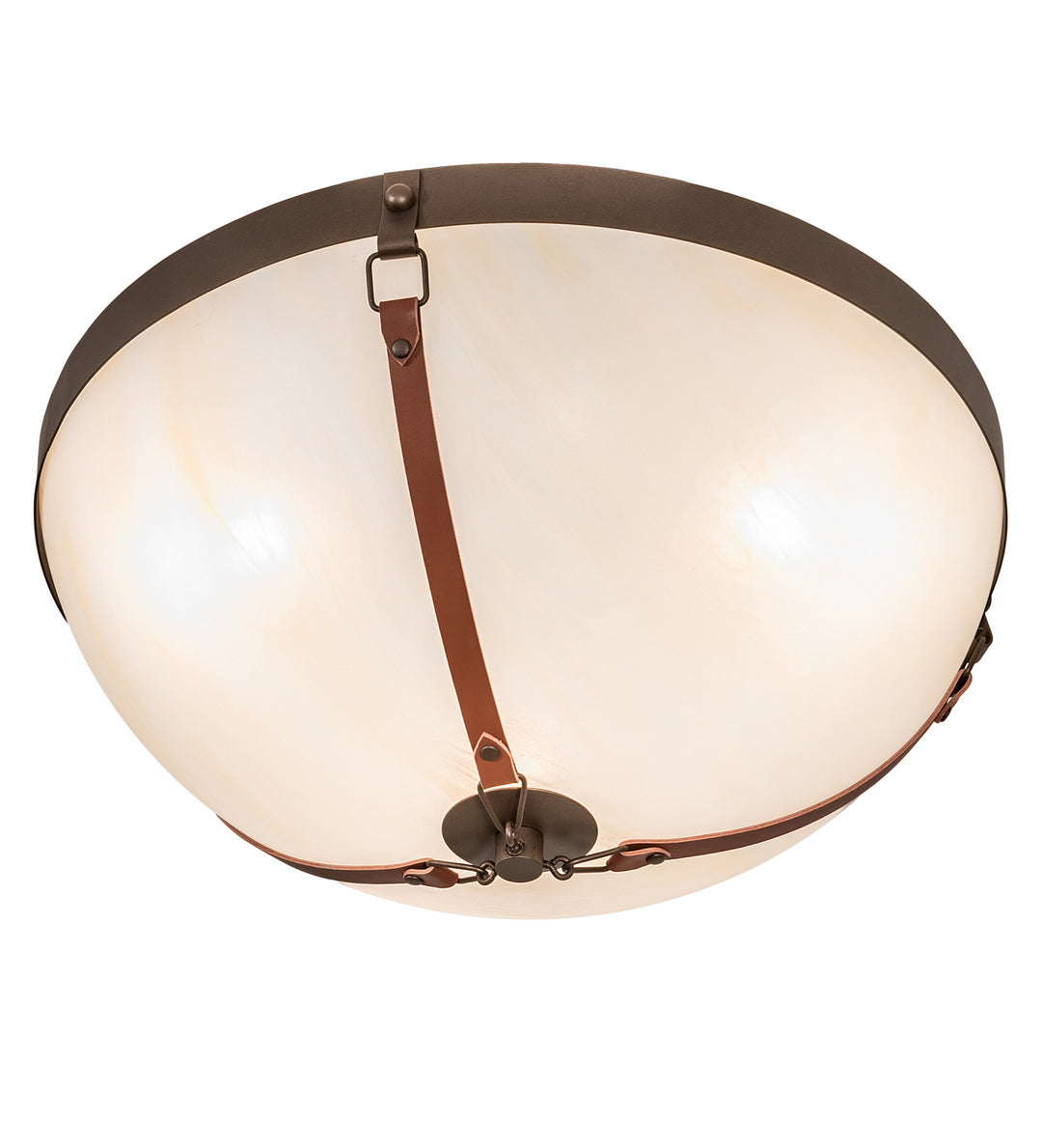 Meyda Tiffany Saddle Strap 248547 Ceiling Light - Bronze