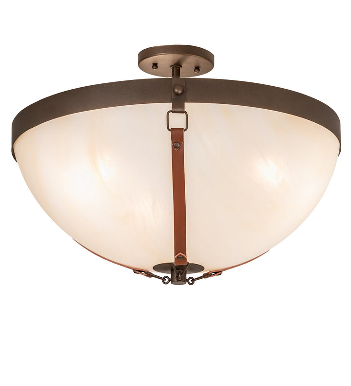 Meyda Tiffany Saddle Strap 248547 Ceiling Light - Bronze