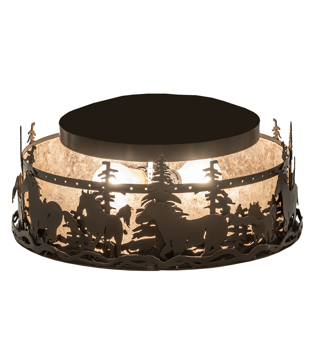 Meyda Tiffany Tall Pines 253522 Ceiling Light - Timeless Bronze