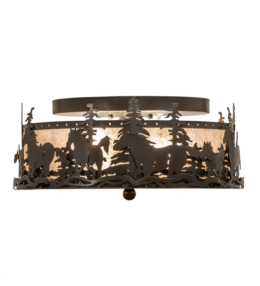 Meyda Tiffany Tall Pines 253522 Ceiling Light - Timeless Bronze
