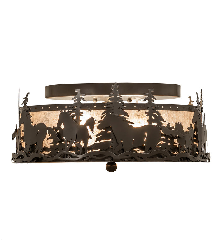 Meyda Tiffany Tall Pines 253522 Ceiling Light - Timeless Bronze