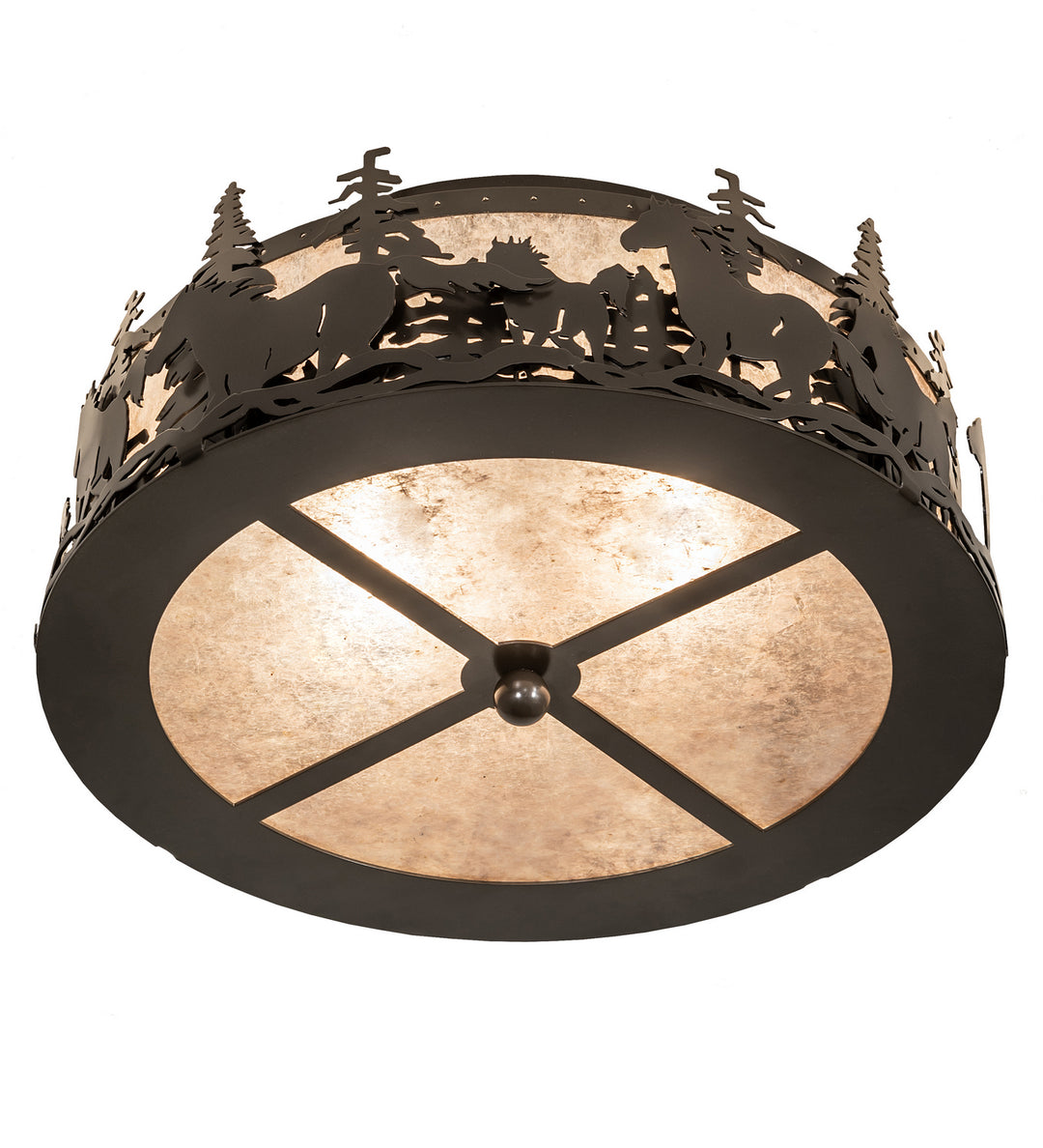 Meyda Tiffany Tall Pines 253522 Ceiling Light - Timeless Bronze