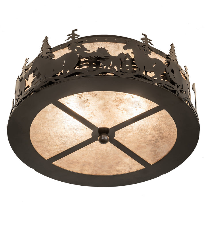 Meyda Tiffany Tall Pines 253522 Ceiling Light - Timeless Bronze