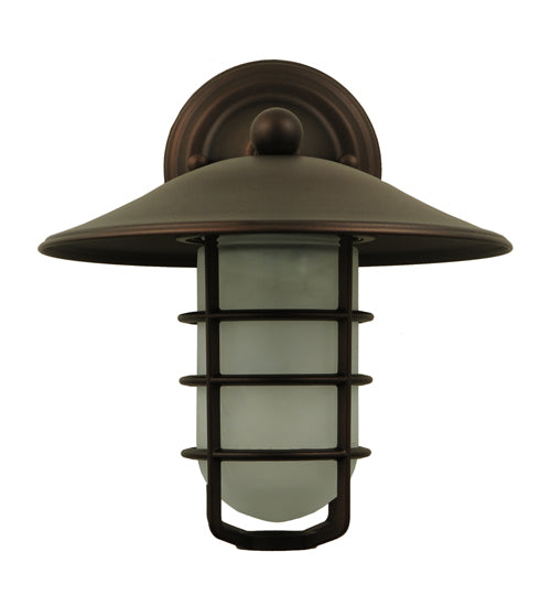 Meyda Tiffany Lighting 125905 Bellevue One Light Wall Sconce Outdoor Bronze / Dark