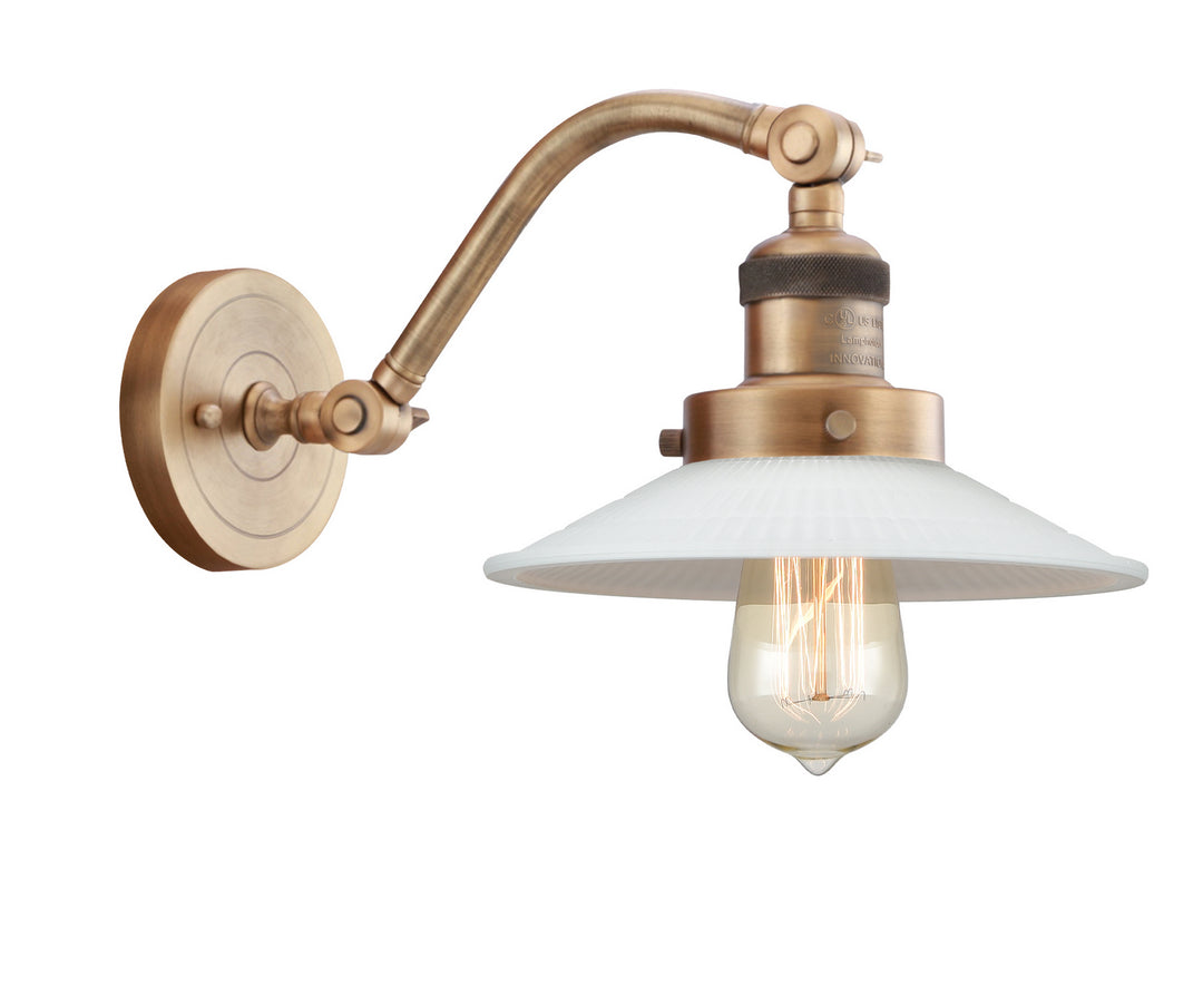 Innovations Franklin Restoration 515-1W-BB-G1 Wall Sconce Light - Brushed Brass