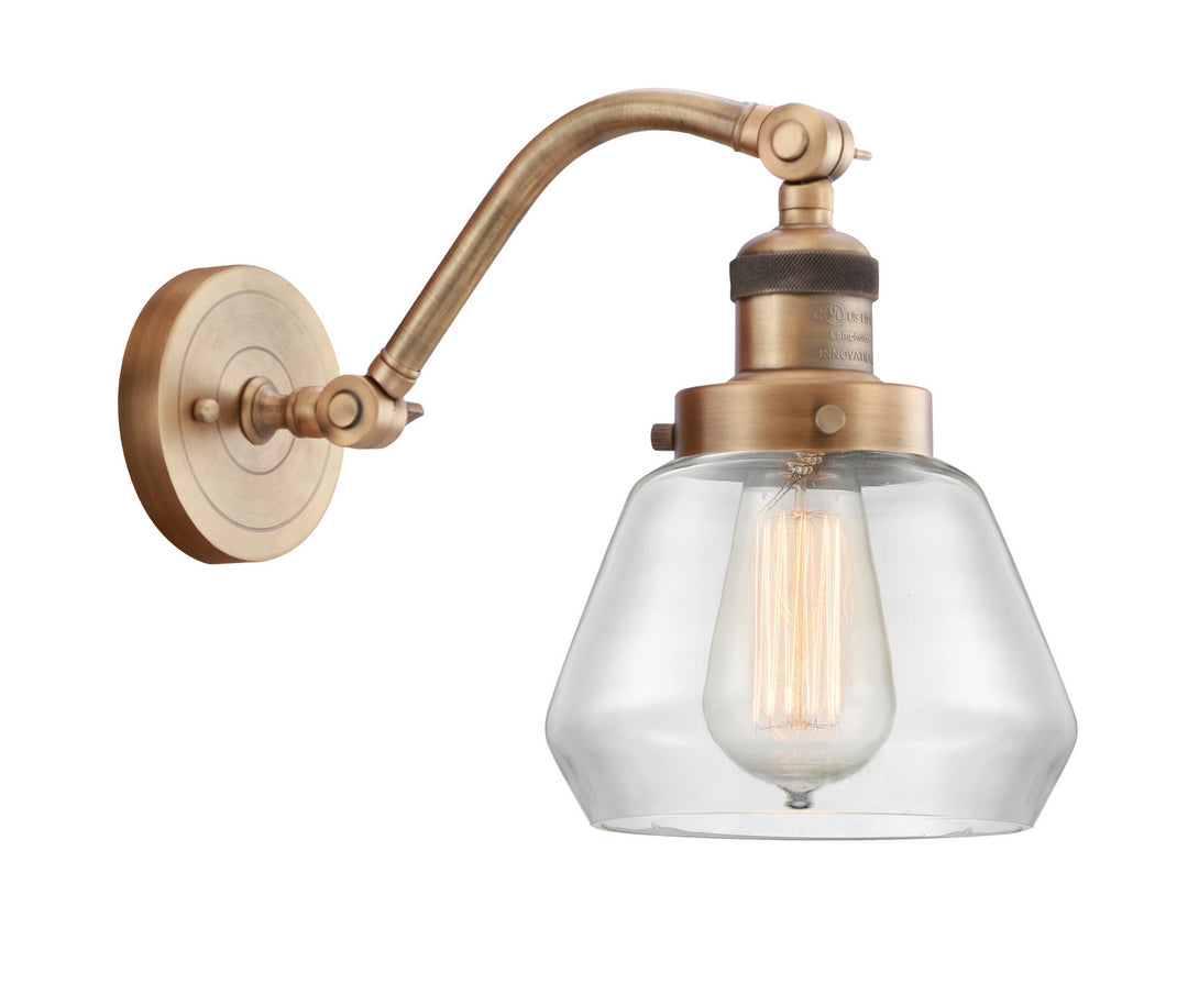 Innovations Franklin Restoration 515-1W-BB-G172 Wall Sconce Light - Brushed Brass