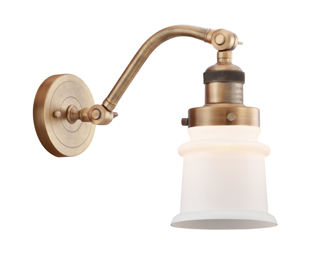 Innovations Franklin Restoration 515-1W-BB-G181S Wall Sconce Light - Brushed Brass