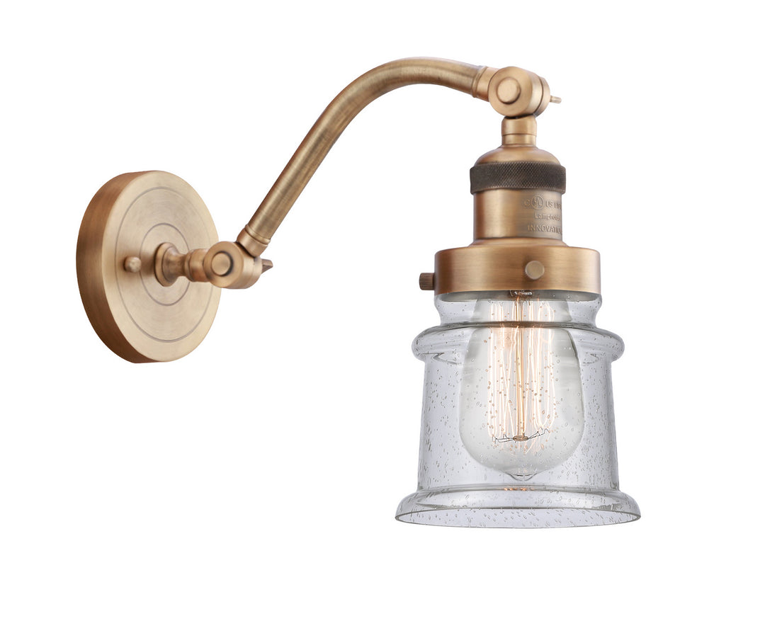 Innovations Franklin Restoration 515-1W-BB-G184S Wall Sconce Light - Brushed Brass